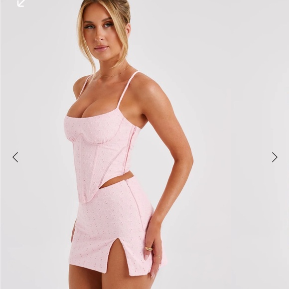 Babyboo Erika corset and skirt set Pink XS NWT - Picture 3 of 5